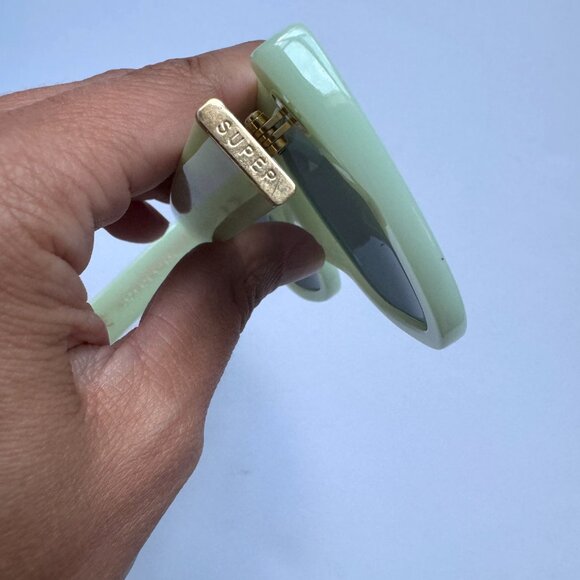 Super by Retrosuperfuture Silver Mirrored & Mint Sunglasses - Picture 5 of 8